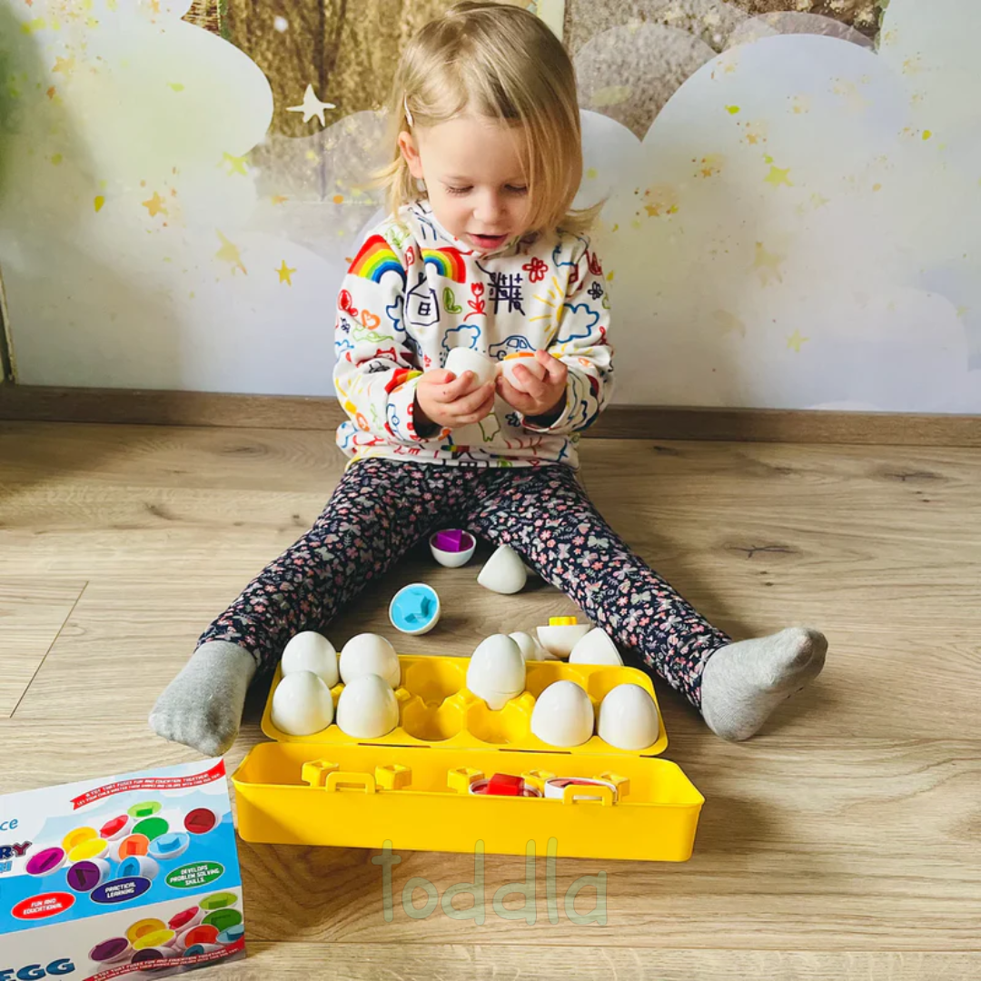 Toddla™ Montessori Geometric Eggs